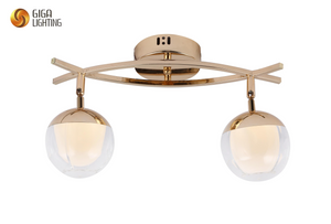 Ceiling lamps Sleek Flush Ceiling Light with Molded global Glass Shade: arms Hardware , Perfect for Trendy Home Decor