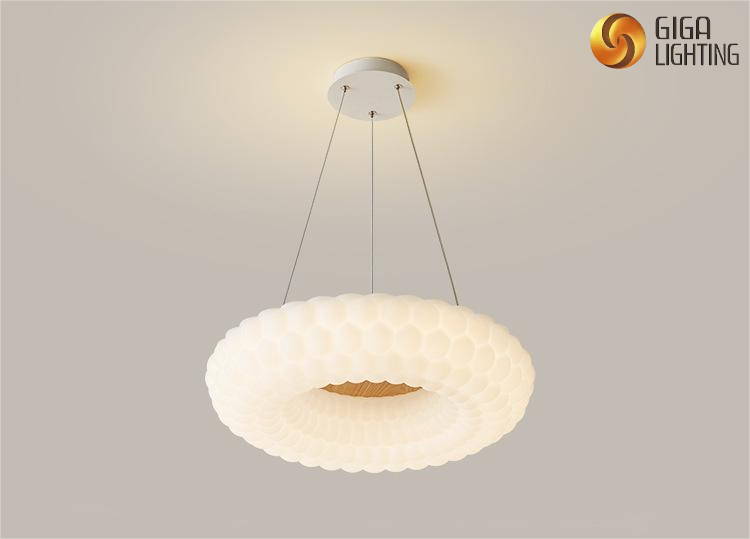 Full Spectrum home Bedroom Lamp Rotational molded lampshade led Pendant Light