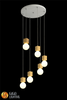White ceiling pendant with E27 bulb
