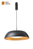 Hanging Lighting Fixtures With Black Metal Dome Lamp Shade china factory