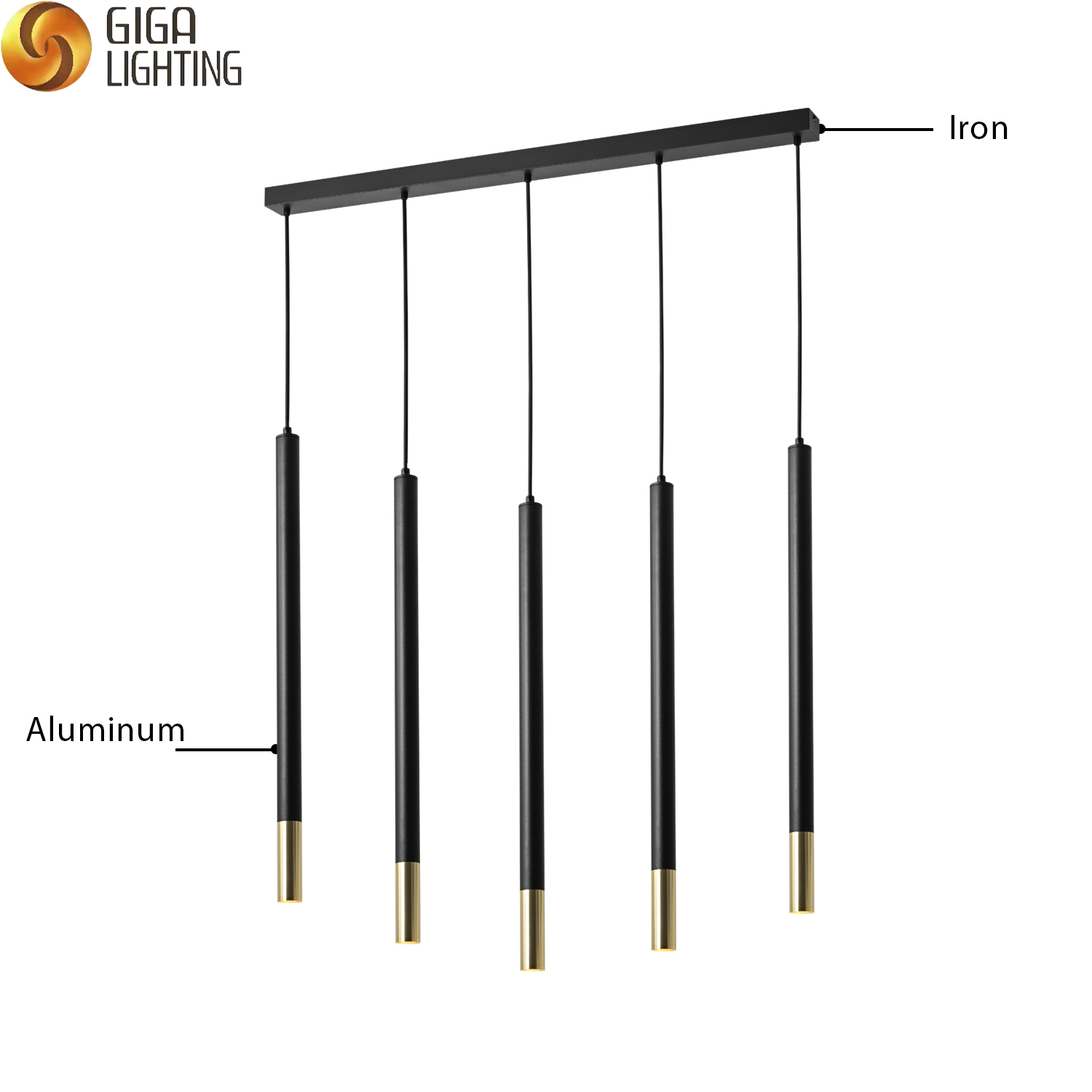 CE rohs 85-265V Nordic Lamp LED Tube Pendant Lighting 