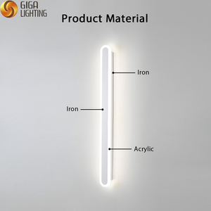CE Minimalist modern strip wall lamp living room bedroom bedside lamp Nordic hallway lamp staircase lamp mirror front lamp Modern Surface Mounted LED Ceiling lamp