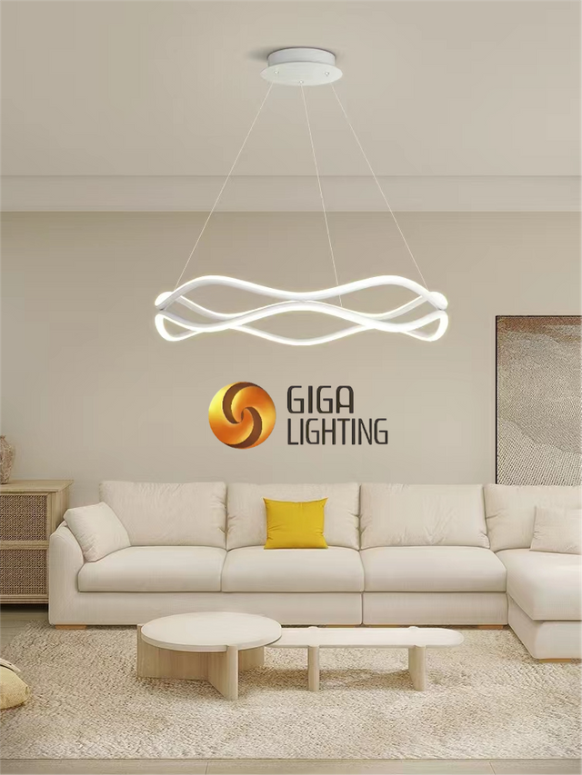 Bedroom Pendant Light Living Room LED Lights Modern Simple Full Spectrum Eye Protection Ring Art Dinner Table Bar Chandeliers