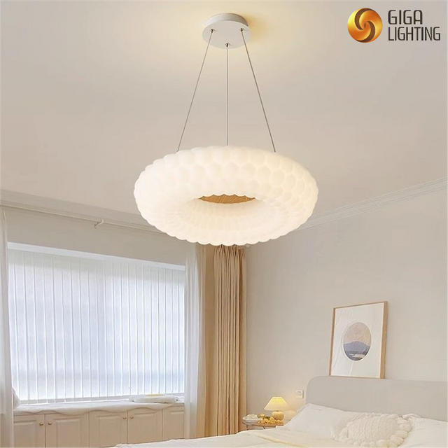 Full Spectrum home Bedroom Lamp Rotational molded lampshade led Pendant Light