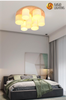 Nordic Style Living Room Ceiling Light with Simple Modern Oak Ceiling Lamp Dining Room Master Study Light Log Bedroom Light