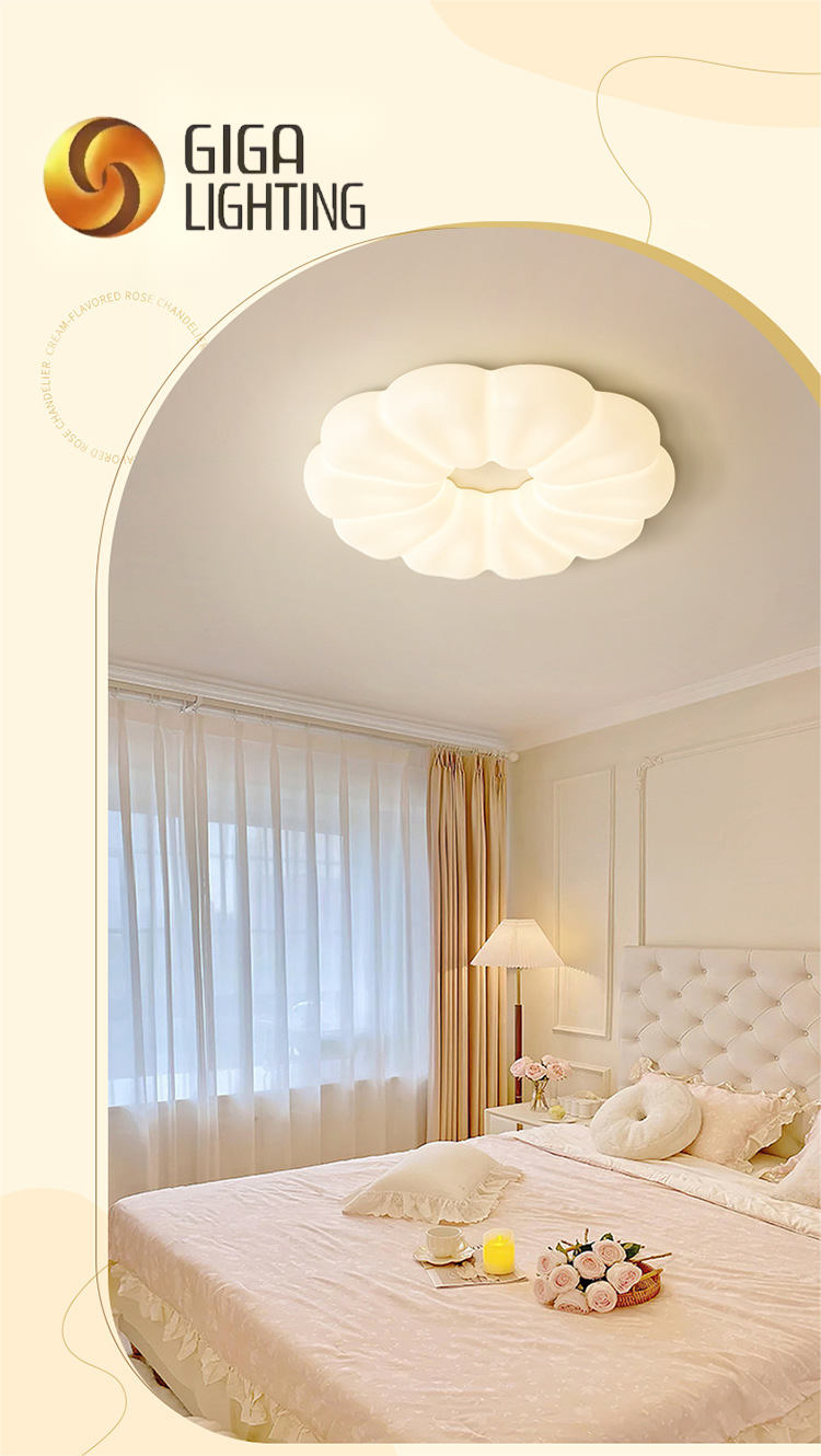 hotsell Romantic creamy style Children Girls ladies Bedroom led Ceiling Lamps
