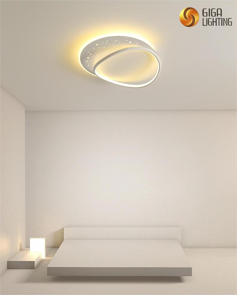 Minimalist Exquisite Bedroom Lamp Simple Moder Led Ceiling Lights Creative Master Bedroom Secondary Bedroom Study Room Ceiling Dining Lighting over Table
