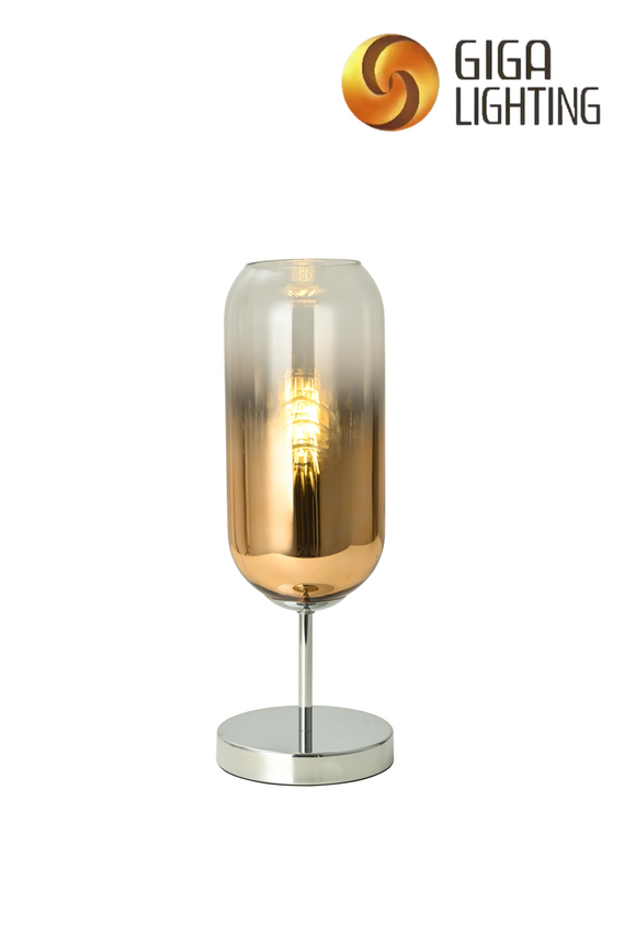 Original Advanced Sense Gradient Glass Table Lamp Post-modern Light Luxury Designer Bedroom Simple Bedside Room Decoration Table Lighitng