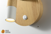 CB+EMC nordic 85V-265V wooden led wall lamp Thumb switch factory wholesaler