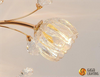 G9 18 lampshade Luxury interior home Crystal Flower Ceiling Light 