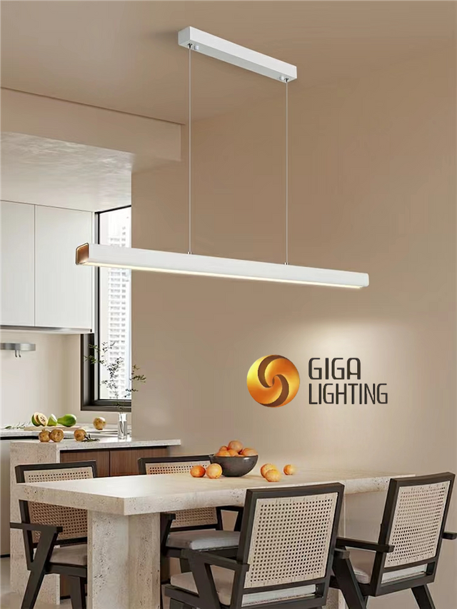 Restaurant Lighted Chandelier Simple Modern Scandinavian Dining Room Light Fixtures And Lanterns Minimalist Led Long Office Pendant Lighting