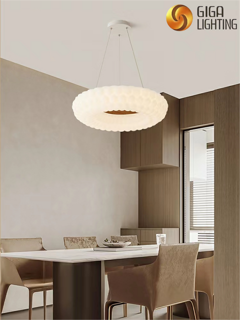 Full Spectrum home Bedroom Lamp Rotational molded lampshade led Pendant Light