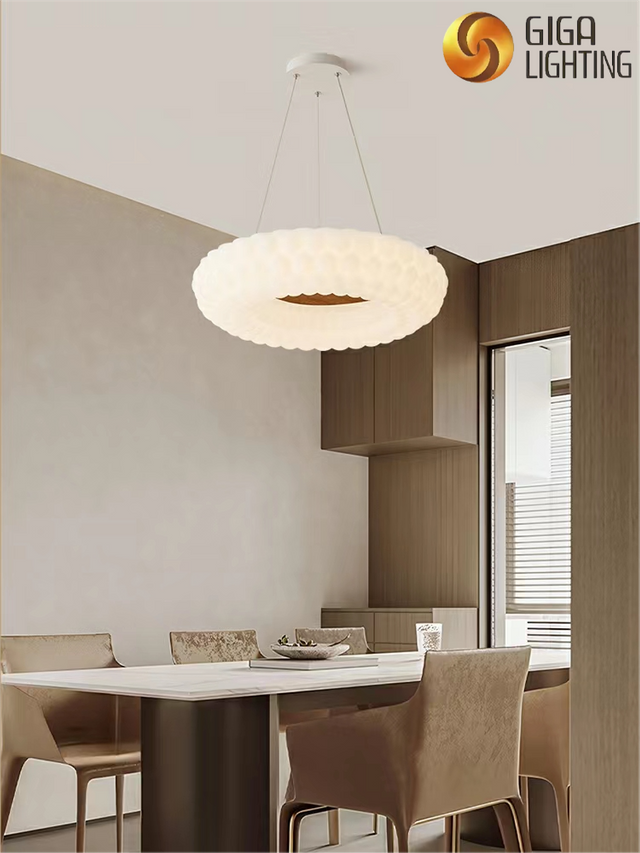Full Spectrum home Bedroom Lamp Rotational molded lampshade led Pendant Light