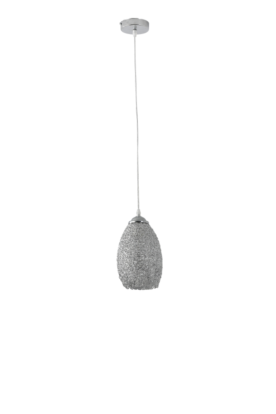 Industrial Metal Hanging Glass Pendant