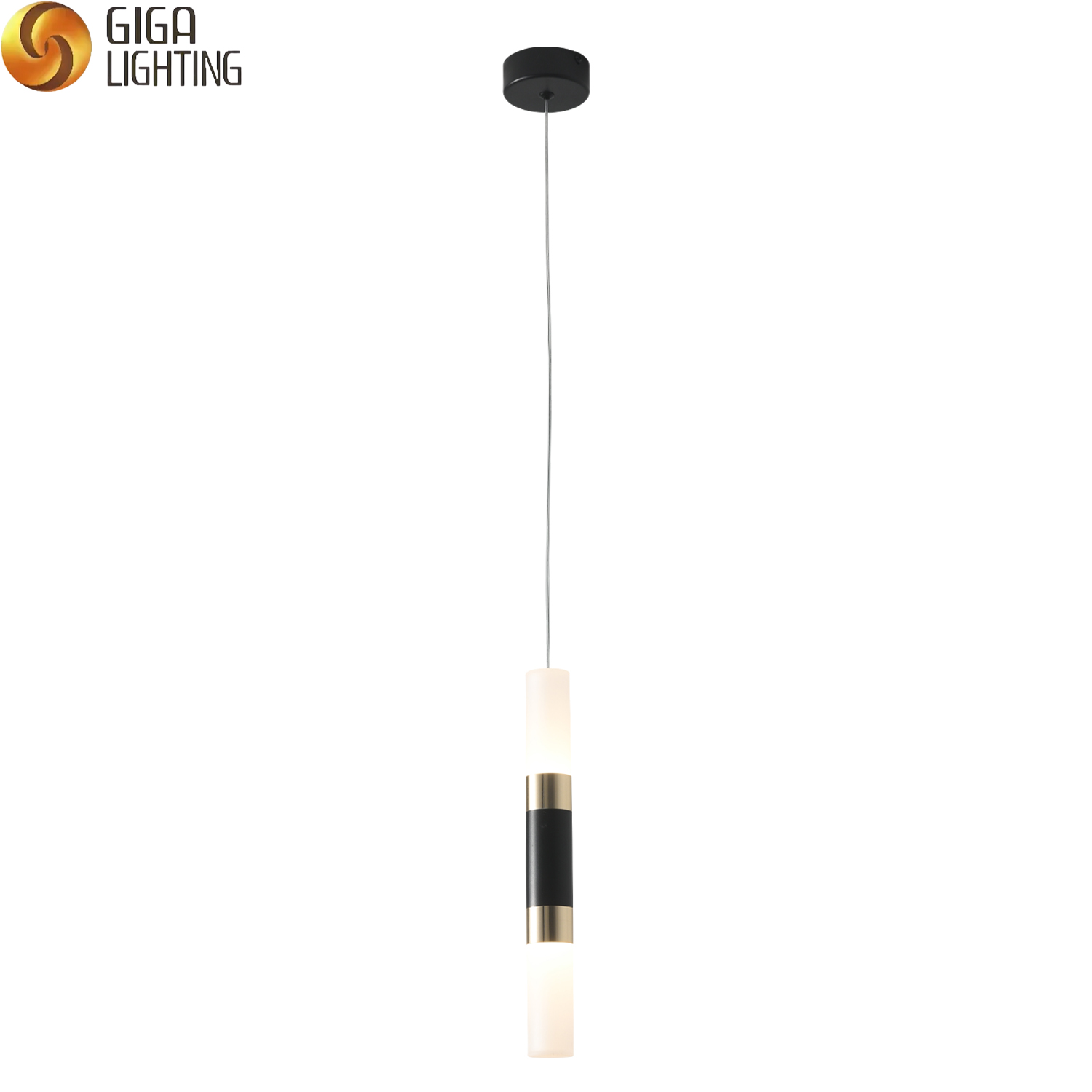 simple modern Cylindrical single muti-light Pendant light Long Tube LED Lamp