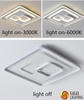 original mold Bedroom Lamps LED ceiling lamp 3CCT section DIP switch 