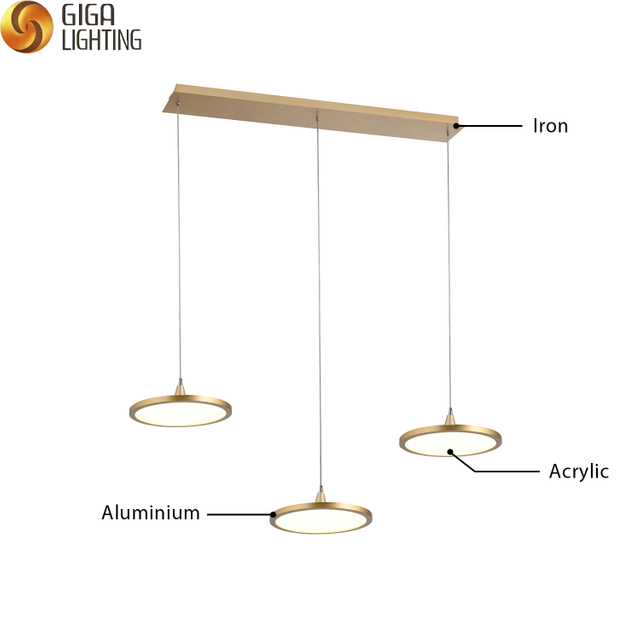 Ultra-Thin LED Commercial Lighting Dimmable Pendant Light