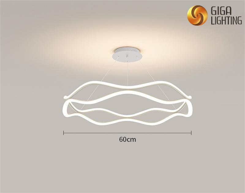 Bedroom Pendant Light Living Room LED Lights Modern Simple Full Spectrum Eye Protection Ring Art Dinner Table Bar Chandeliers