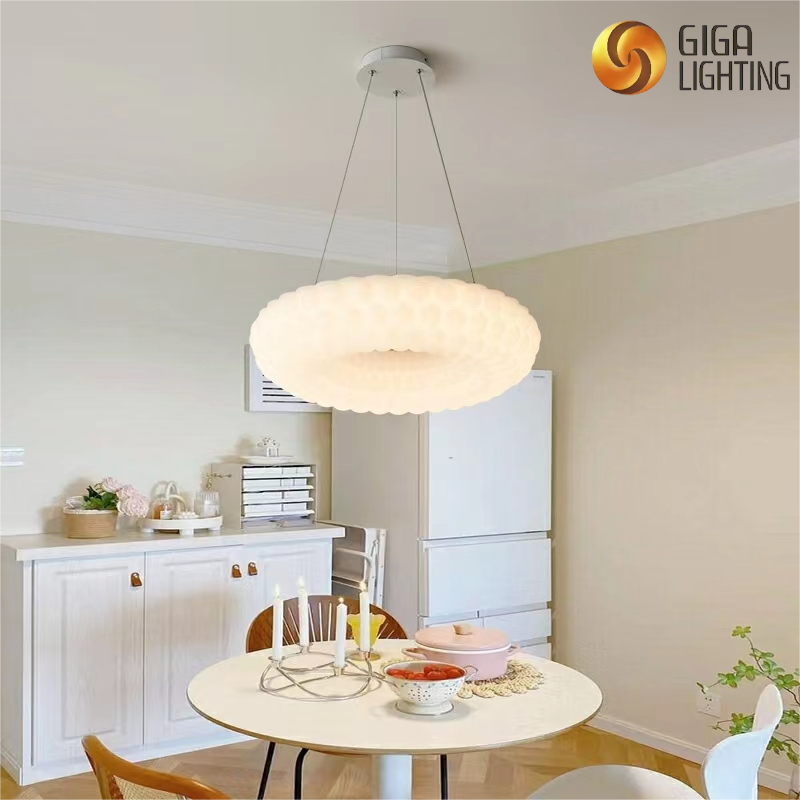 Full Spectrum home Bedroom Lamp Rotational molded lampshade led Pendant Light