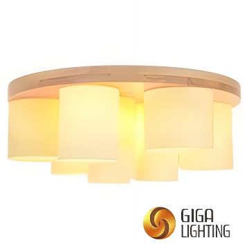 Nordic Style Living Room Ceiling Light with Simple Modern Oak Ceiling Lamp Dining Room Master Study Light Log Bedroom Light