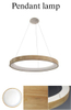 nordic decorative lighting fixture wooden led pendant lamp home livingroom bedroom