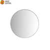 Bathroom mirror, round mirror simple aluminum round mirror Nordic modern perforated bathroom mirror with LED waterproof and anti fog