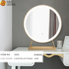 Dressing table makeup mirror large-sized mirror LED light with desktop desk top makeup light dormitory student internet red photography INS style