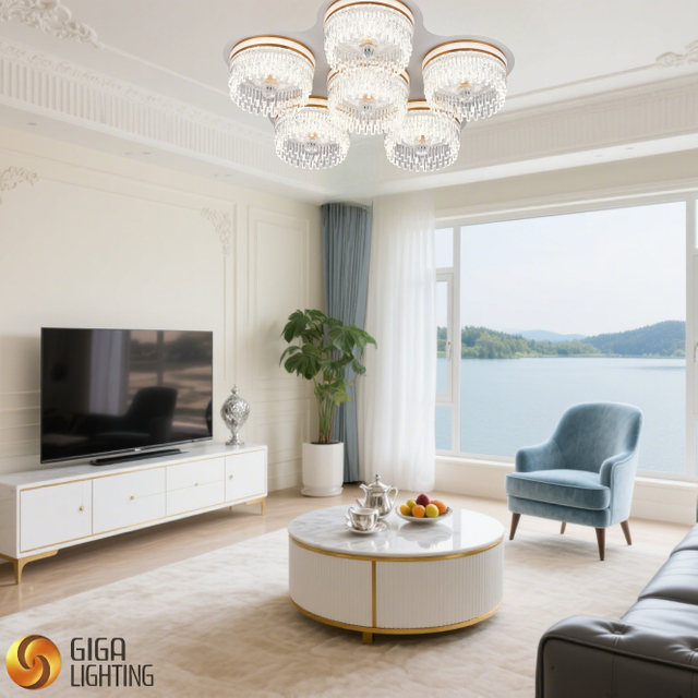 Multi-Room Acrylic LED Ceiling Fixture 3CCT, decorative for Living Room, Bedroom, Kitchen, hotel,lobby