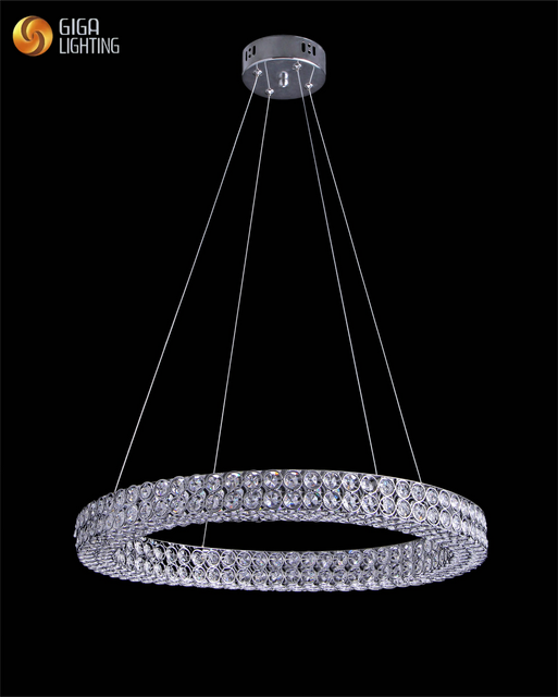 CE bulk production wholesale Pendant Elegant Crystal Pendant Light Fixture: Unique Design with Metal Frame, Ideal livingroom lightings