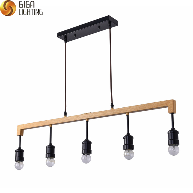 TUV VDE postmodern wooden island pendant lamp classic home office furniture store sales