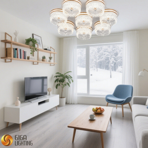 Multi-Room Acrylic LED Ceiling Fixture 3CCT, decorative for Living Room, Bedroom, Kitchen, hotel,lobby