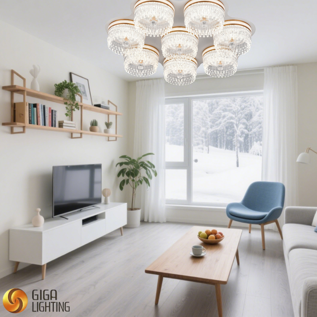 Multi-Room Acrylic LED Ceiling Fixture 3CCT, decorative for Living Room, Bedroom, Kitchen, hotel,lobby