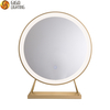 Dressing table makeup mirror large-sized mirror LED light with desktop desk top makeup light dormitory student internet red photography INS style