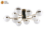 TUV CE CB Modern LED Chandeliers with Acrylic Globe Shades - High-Style, Energy-Saving, Ideal for Upscale Commercial Spaces